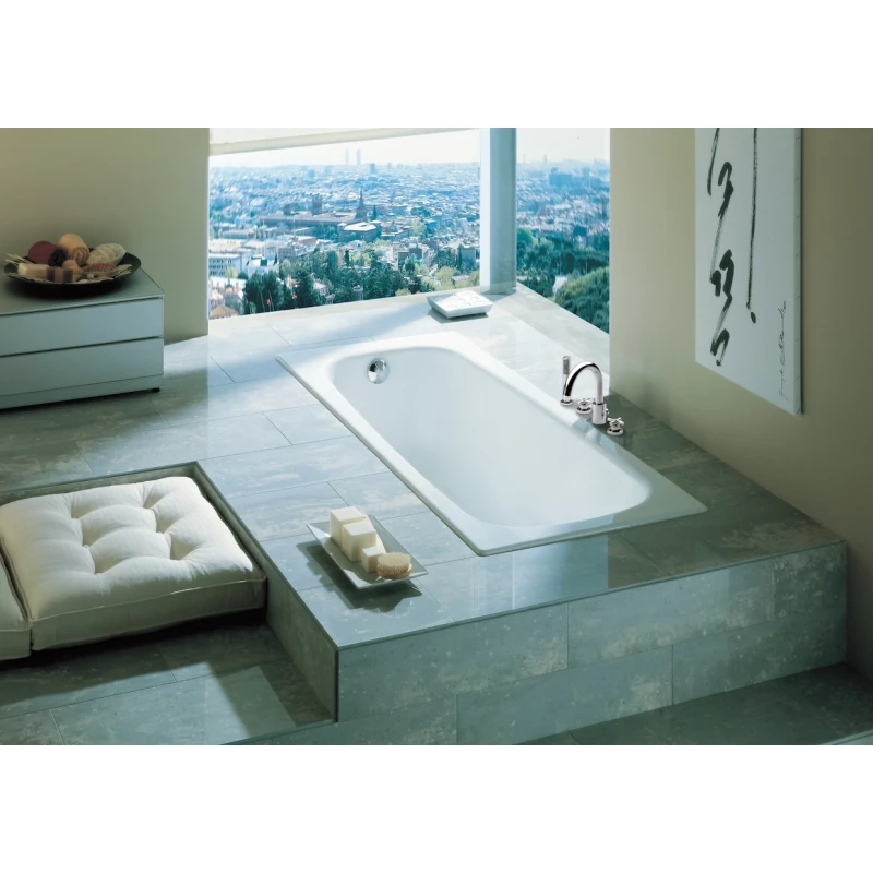 Чугунная ванна 160x70 см без противоскользящего покрытия Roca Continental 21290200R