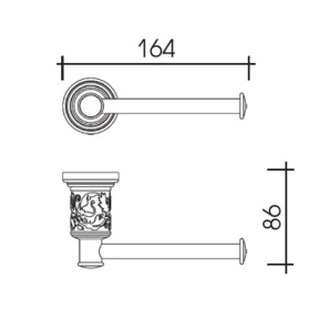 Изображение товара держатель туалетной бумаги schein carving 7065028