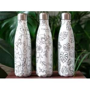 Изображение товара термос 0,5 л chilly's bottles line drawing faces b500ldfce