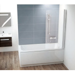 Изображение товара шторка для ванны ravak cvs1 80 p белый transparent 7qr40100z1
