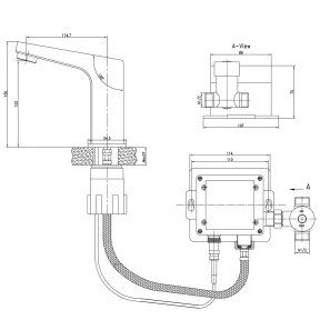 Изображение товара сенсорный смеситель для раковины (сенсорный) lemark project lm4650ce