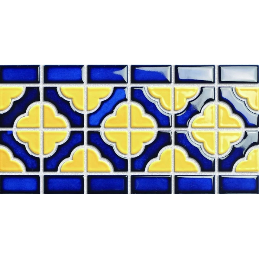 Керамическая плитка мозаика BW0019 керамика глянцевая (4,8*4,8) 15*30,6
