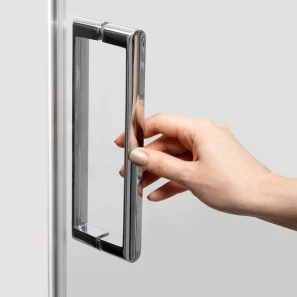 Изображение товара душевая дверь 115-125 см прозрачное стекло wasserkraft berkel 48p05
