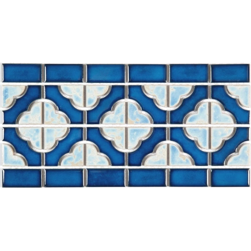 Керамическая плитка мозаика BW0020 керамика глянцевая (4,8*4,8) 15*30,6